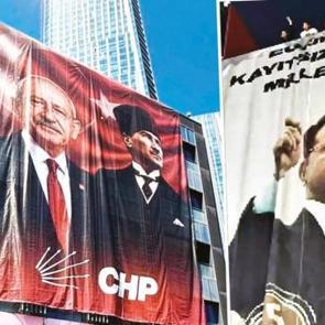 CHP İstanbul il binasında poster savaşı: İmamoğlu resmi iki kez indirildi