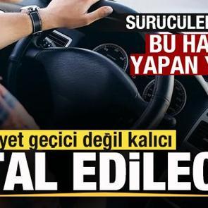 S&uuml;r&uuml;c&uuml;ler dikkat! Bu hatayı yapan yandı! Ehliyet ge&ccedil;ici değil kalıcı iptal olacak