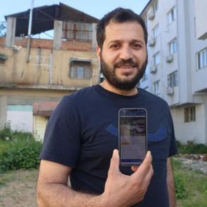 Vatandaşı ağına d&uuml;ş&uuml;remeyen dolandırıcı beddua etti! Keşke enkaz altında...