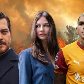 Milas'taki orman yangını l&uuml;ks siteye sı&ccedil;radı! &Uuml;nl&uuml; isimlerin evleri alevler i&ccedil;inde kaldı