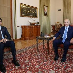 TBMM Başkanı Kurtulmuş, Katar B&uuml;y&uuml;kel&ccedil;isi Al-Henzab&rsquo;ı kabul etti