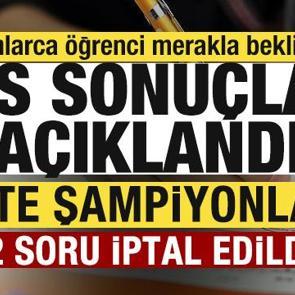 Son dakika: 2026 YKS sonu&ccedil;ları a&ccedil;ıklandı! 2 soru iptal edildi! İşte şampiyonlar