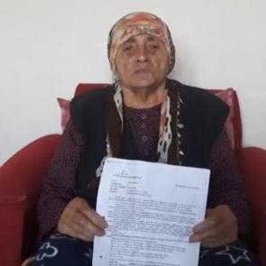 90 yaşındaki Merdane nine, g&ouml;zyaşları i&ccedil;inde yardım istedi