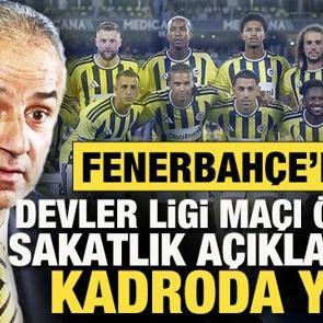Fenerbah&ccedil;e'den Gornik Zabrze ma&ccedil;ı &ouml;ncesi sakatlık a&ccedil;ıklaması: Kadroda yok