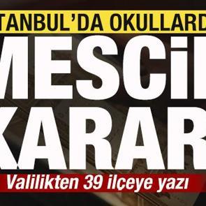 İstanbul'da okullarda mescid kararı! 