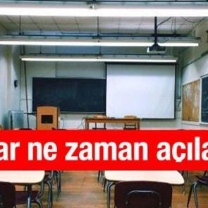 Okullar ne zaman a&ccedil;ılacak? İşte MEB &ccedil;alışma takvimi
