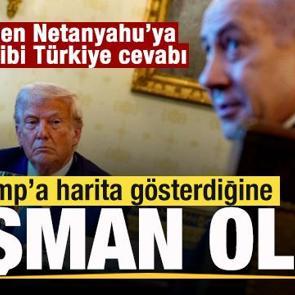 Trump'a harita g&ouml;sterdiğine pişman oldu! ABD'den Netanyahu'ya tokat gibi T&uuml;rkiye cevabı! 