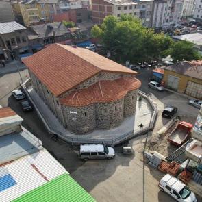 Erzurum&rsquo;un Ayasofyası&rsquo;nda ortaya &ccedil;ıkarıldı! Fetih Camii&rsquo;nde dikkat &ccedil;eken fresk