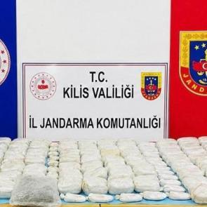 Kilis&rsquo;te 90 kilogram sentetik uyuşturucu ele ge&ccedil;irildi