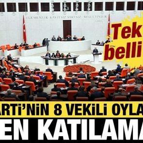 'Ter&ouml;rs&uuml;z T&uuml;rkiye: AK Parti'nin 8 milletvekili oylamaya neden katılamadı?