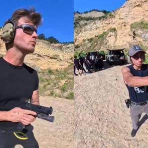 Kıvan&ccedil; Tatlıtuğ ve Toprak Razgatlıoğlu atış eğitimine katıldı: İkilinin halleri viral oldu