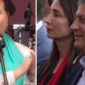 Sabahat Akkiraz sahneye &ccedil;ıktı, T&uuml;lay Hatimoğulları protokoldeki yerini terk etti
