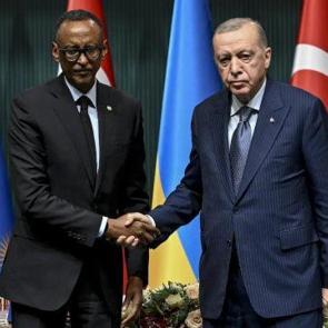 Cumhurbaşkanı Erdoğan, Ruanda Cumhurbaşkanı Kagame ile g&ouml;r&uuml;şt&uuml;