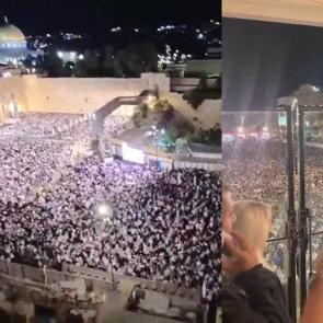 İsrail Başbakanı Netanyahu ve binlerce İsraillinin Burak Duvarı'na baskın yaptı