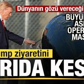 Trump ziyaretini yarıda kesti! D&uuml;nyanın g&ouml;z&uuml; vereceği kararda! Askeri se&ccedil;enek masada!
