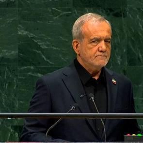 "Asıl ter&ouml;rist onlar" Pezeşkiyan konuştu, ABD heyeti dayanamayıp salonu terk etti