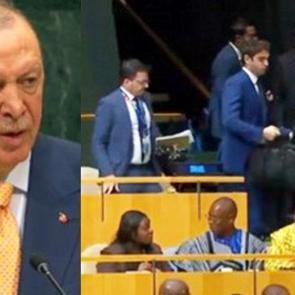 İsrail heyeti, Erdoğan konuşurken salonu terk etti