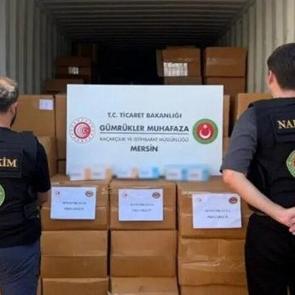 Mersin&rsquo;de b&uuml;y&uuml;k operasyon! Tam 1,7 ton
