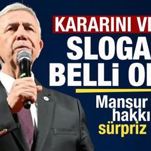 S&uuml;rpriz gelişme! Mansur Yavaş kararını verdi! Yeni sloganı belli oldu! 