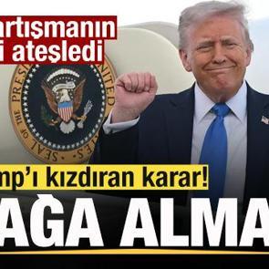 Trump'ı kızdıran karar! Başkanlık u&ccedil;ağına almadı