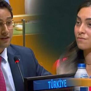 T&uuml;rk temsilcinin s&ouml;zleri sonrası İsrailli'nin verdiği tepki dikkat &ccedil;ekti!
