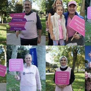 Boğaz'da pembe farkındalık! 'Erken tanı hayat kurtarır'