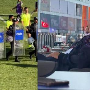 G&ouml;renler g&ouml;zlerine inanamadı! OIaylı ma&ccedil;ta TFF g&ouml;zlemcisi uyuyakaldı
