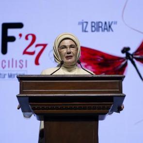 Emine Erdoğan GİF a&ccedil;ılışında konuştu: Kayda ge&ccedil;mek iz bırakmak anlamına gelmiyor