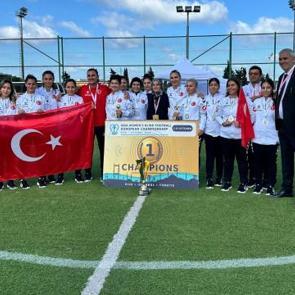 G&ouml;rme Engelli A Mili Kadın Futbol Takımı Avrupa şampiyonu!