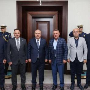 TİMBİR heyetinden Emniyet Genel M&uuml;d&uuml;r&uuml; Fidan&rsquo;a ziyaret