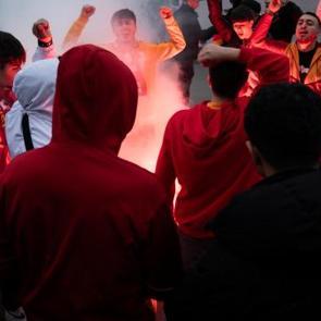Galatasaray'a Ankara'da coşkulu karşılama