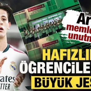 Arda G&uuml;ler, memleketini unutmadı! Hafızlık &ouml;ğrencilerine b&uuml;y&uuml;k jest