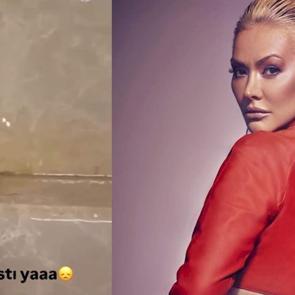 Şarkıcı Aylin &Ccedil;oşkun'un evini su bastı! O anlar kamerada