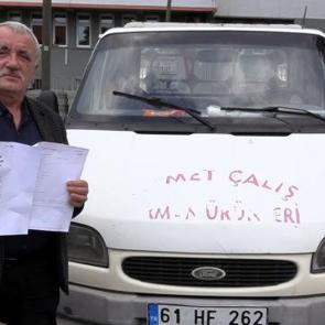 Trabzonlu s&uuml;r&uuml;c&uuml; cezayı g&ouml;r&uuml;nce k&uuml;&ccedil;&uuml;k dilini yuttu