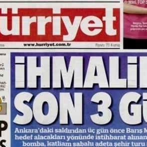 Davutoğlu'ndan H&uuml;rriyet'in manşetine sert tepki