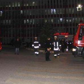 Hastanede yangın paniği!