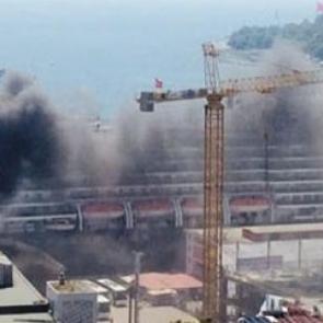 İstanbul Tophane'de korkutan yangın