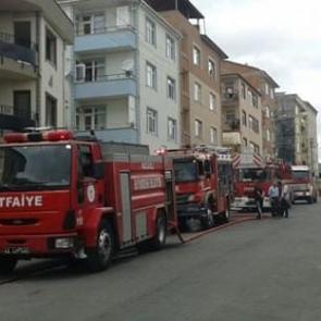 Kombide &ccedil;ıkan yangın paniğe neden oldu