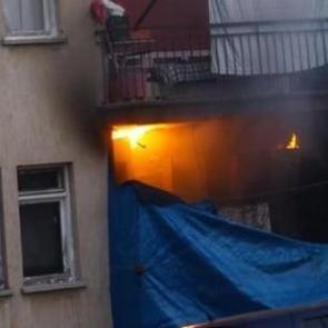 Polis lojmanlarında yangın: 3 yaralı