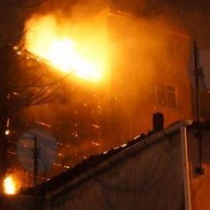 Şişli'de korkutan yangın