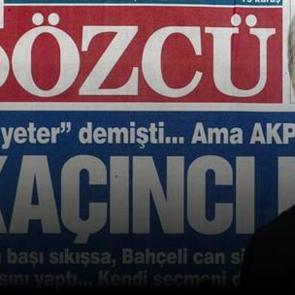 S&ouml;zc&uuml; gazetesi Bah&ccedil;eli'yi topa tuttu!