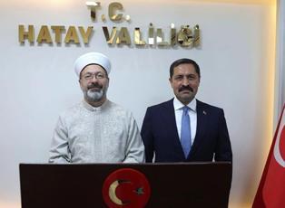 Diyanet İşleri Başkanı Erbaş Hatay'da yapımı tamamlanan 40 caminin açılışına katıldı