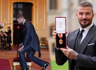 David Beckham'a şövalyelik nişanı verildi!
