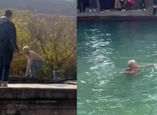 Şanlıurfa'da şaşırtan anlar: "İşten atıldım' diyerek Balıklıg&ouml;l'e atladı