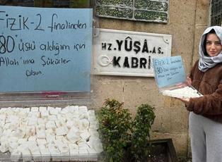 Sınavdan 80 aldı lokum dağıttı: Allah&rsquo;ıma ş&uuml;k&uuml;rler olsun!
