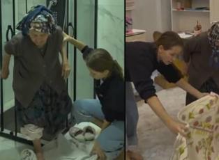 G&ouml;n&uuml;lleri fetheden hareket: Ukraynalı gelinden T&uuml;rk b&uuml;y&uuml;kannesine duygulandıran h&uuml;rmet