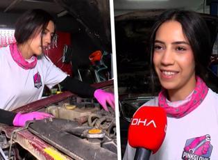 Sanayinin "pembe eldivenli" ustası: 21 yaşındaki kadın tamirci ezber bozuyor