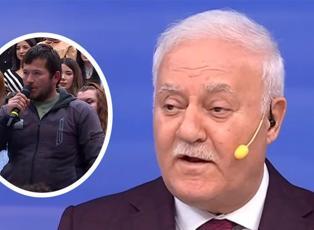 Nihat Hatipoğlu annesinin boğazını sıktığını s&ouml;yleyen izleyiciye ders gibi cevap!