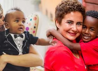 Esra Akkaya'nın 2.5 ayllıkken Etiyopya'dan evlat edindiği oğlu Can Alex delikanlı oldu!