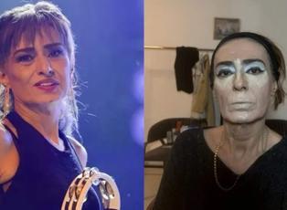 Yıldız Tilbe'nin konser &ouml;ncesi yaptığı makyaj g&uuml;ndem oldu! 